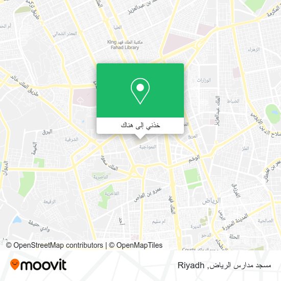 خريطة مسجد مدارس الرياض