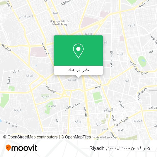 خريطة الامير فهد بن محمد ال سعود