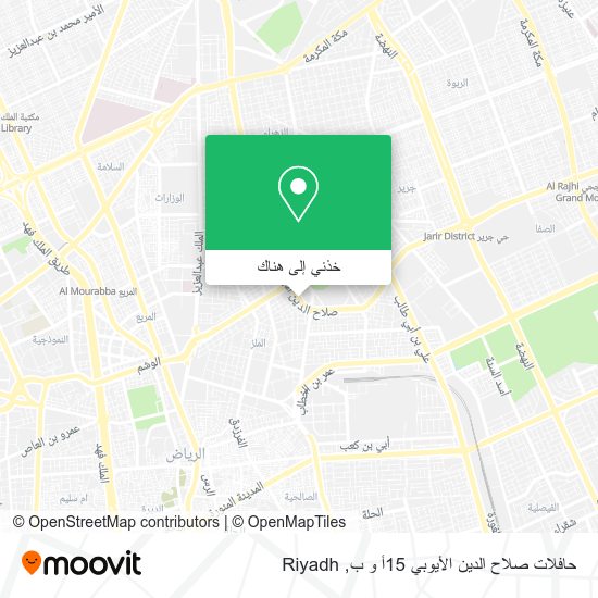 خريطة حافلات صلاح الدين الأيوبي 15أ و ب