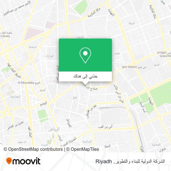 خريطة الشركة الدولية للبناء والتطوير