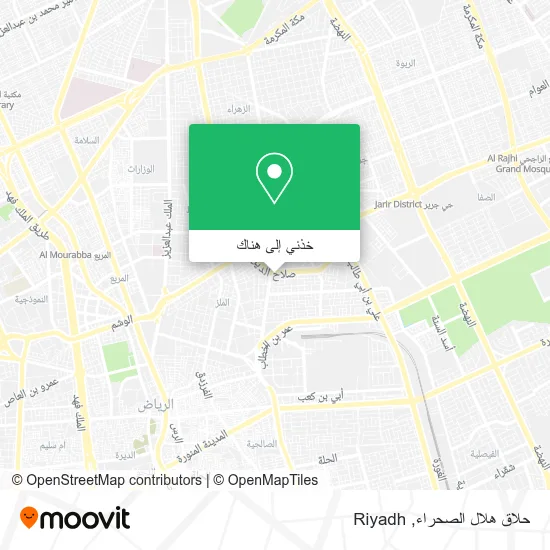 خريطة حلاق هلال الصحراء