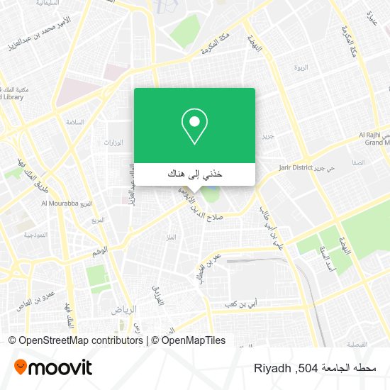 خريطة محطه الجامعة 504