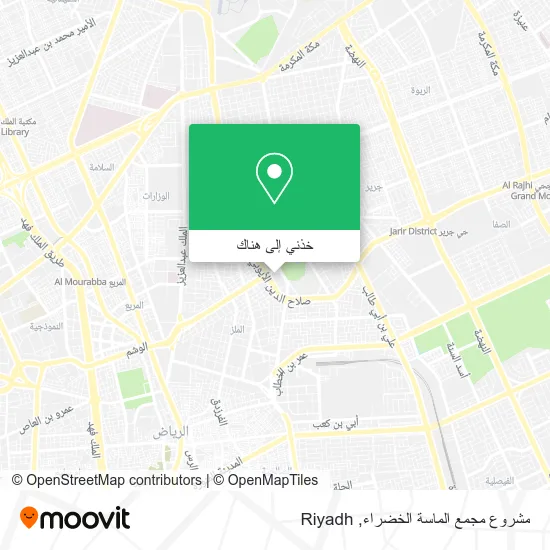 خريطة مشروع مجمع الماسة الخضراء