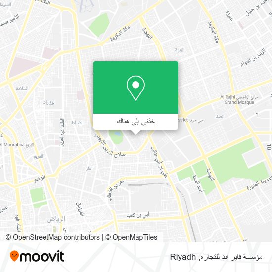 خريطة مؤسسة فاير إند للتجاره