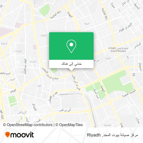 خريطة مركز صيانة بيوت المجد