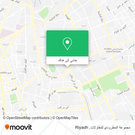 خريطة مجموعة المطرودي للمقاولات