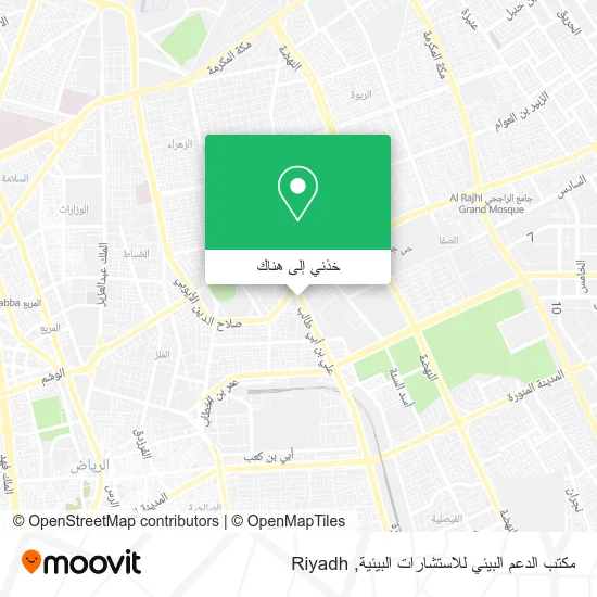 خريطة مكتب الدعم البيئي للاستشارات البيئية