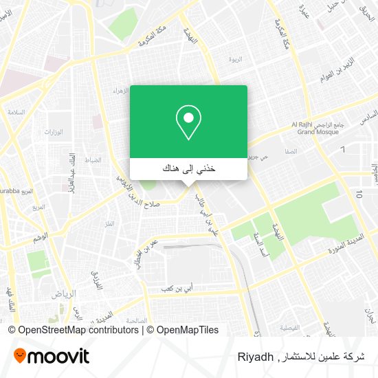 خريطة شركة علمين للاستثمار