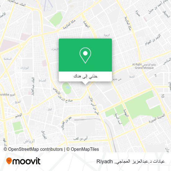 خريطة عيادات د.عبدالعزيز العجاجي