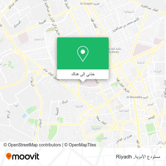 خريطة مستودع الأدوية