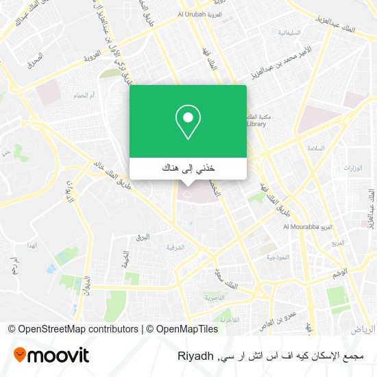 خريطة مجمع الإسكان كيه اف اس اتش ار سي