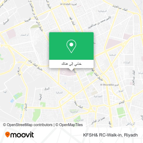 خريطة KFSH& RC-Walk-in