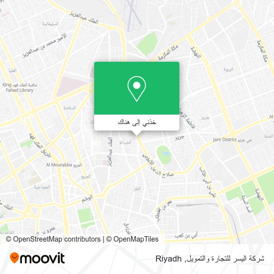 خريطة شركة اليسر للتجارة والتمويل