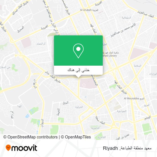 خريطة معهد منطقة الطباعة