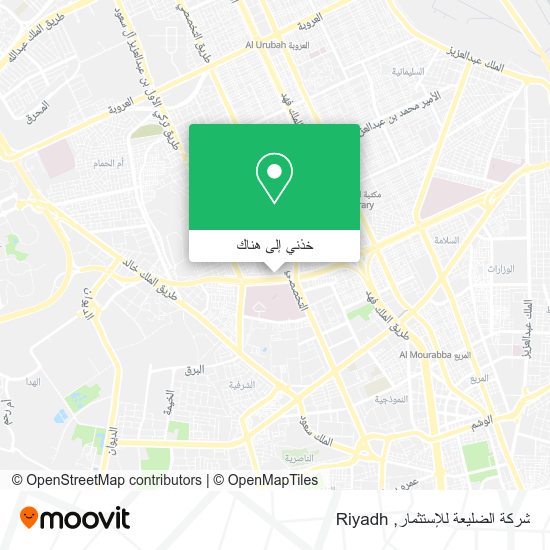 خريطة شركة الضليعة للإستثمار