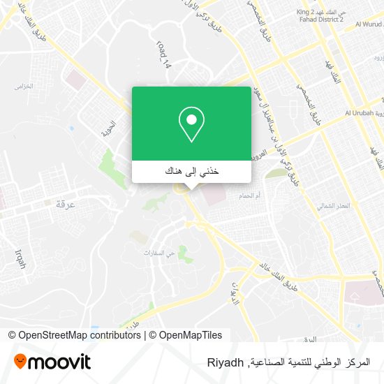 خريطة المركز الوطني للتنمية الصناعية