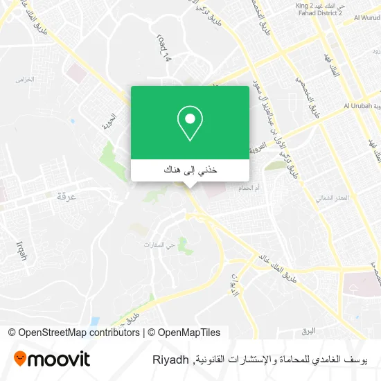 خريطة يوسف الغامدي للمحاماة والإستشارات القانونية