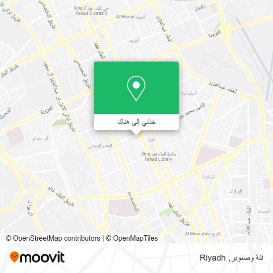 خريطة فتة وصنوبر