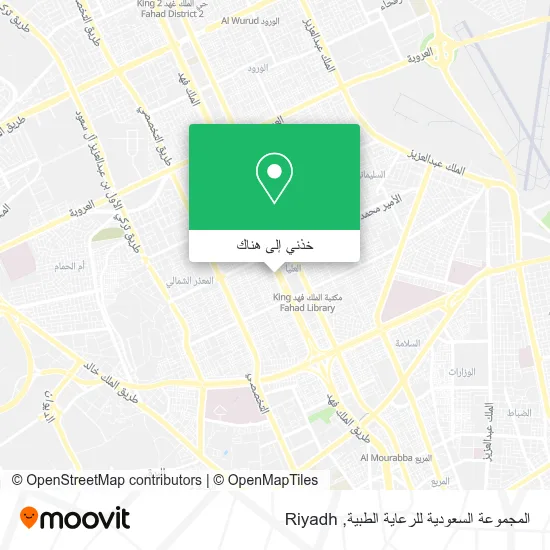 خريطة المجموعة السعودية للرعاية الطبية