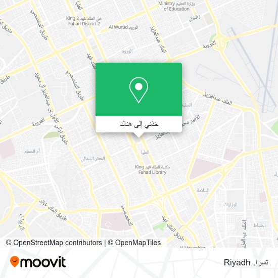 خريطة تسرا