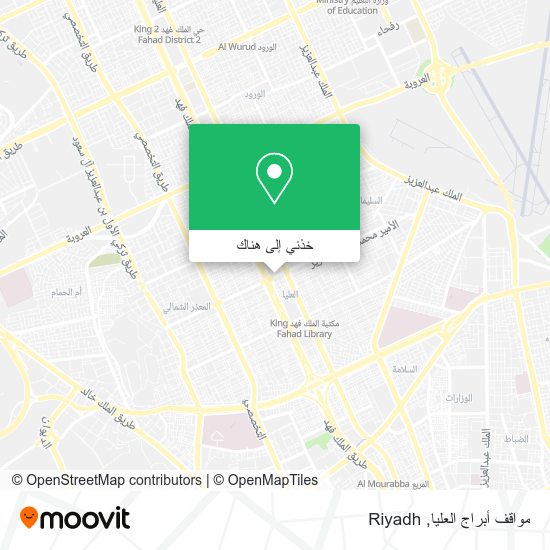 خريطة مواقف أبراج العليا