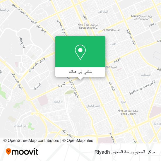 خريطة مركز السحيم ورشة السحيم