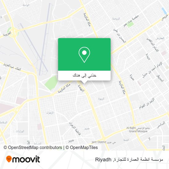 خريطة مؤسسة انظمة العمارة للتجارة