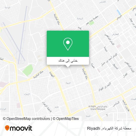 خريطة محطة شركة الكهرباء