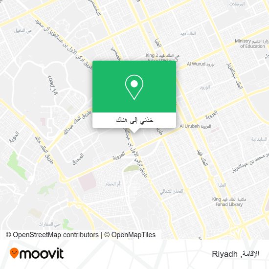 خريطة الإقامة