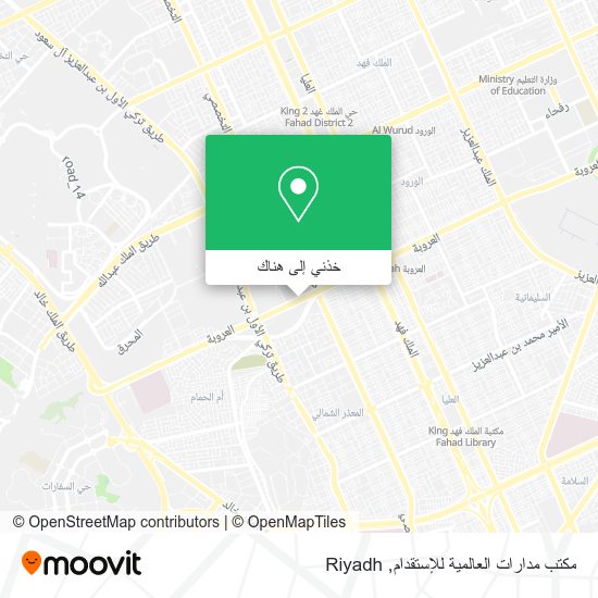 خريطة مكتب مدارات العالمية للإستقدام