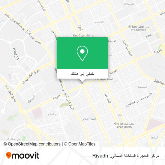 خريطة مركز الحجرة الساخنة النسائي