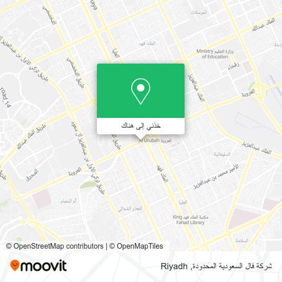 خريطة شركة فال السعودية المحدودة