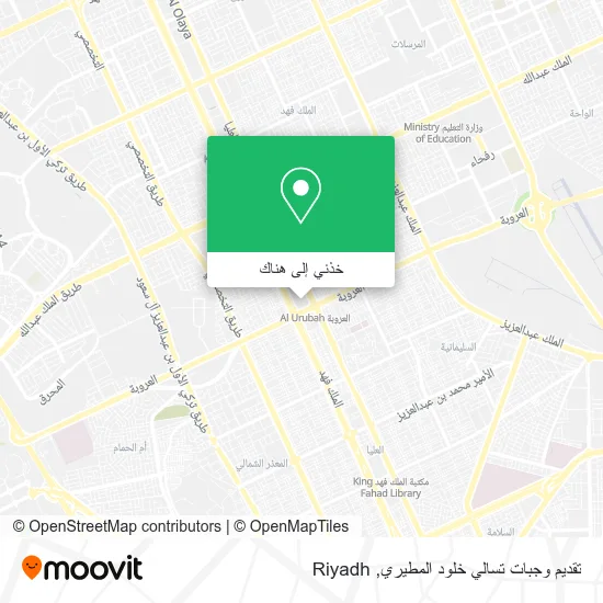 خريطة تقديم وجبات تسالي خلود المطيري