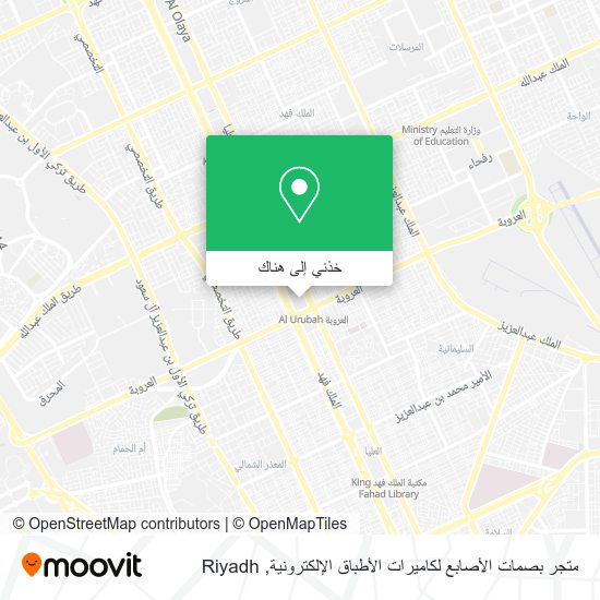 خريطة متجر بصمات الأصابع لكاميرات الأطباق الإلكترونية