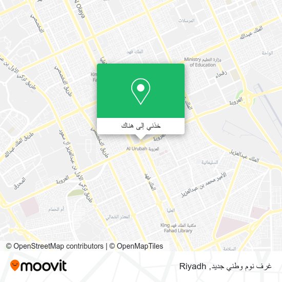 خريطة غرف نوم وطني جديد