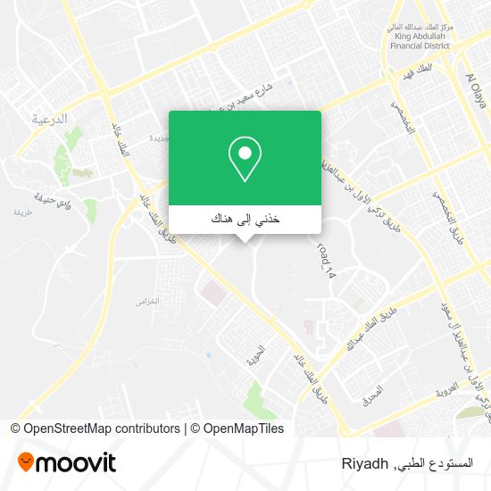خريطة المستودع الطبي