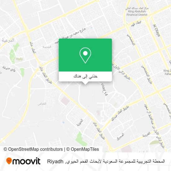 خريطة المحطة التجريبية للمجموعة السعودية لأبحاث الفحم الحيوي