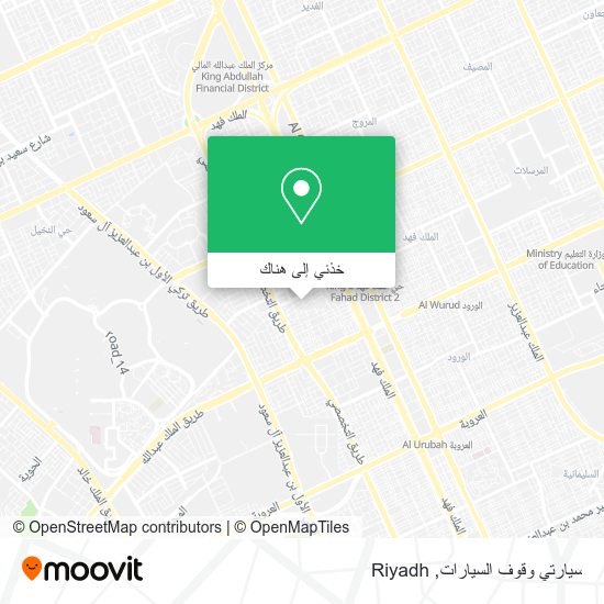 خريطة سيارتي وقوف السيارات