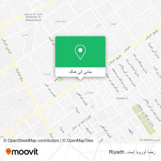 خريطة رضا أوروبا إست
