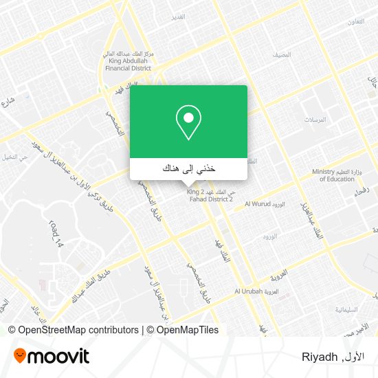 خريطة الأول