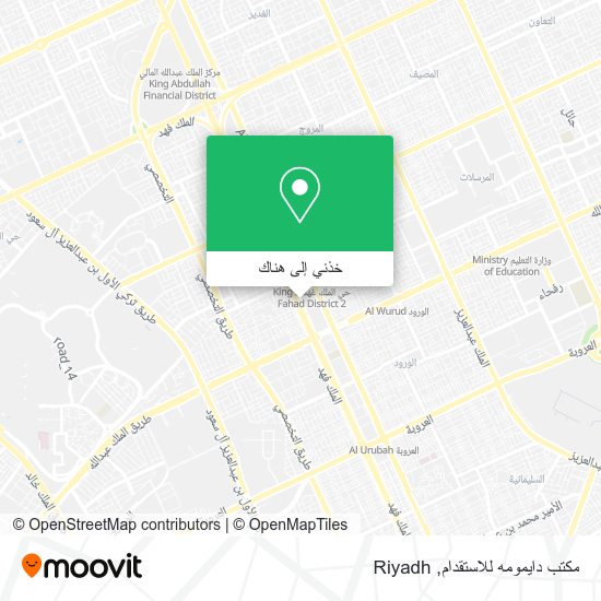 خريطة مكتب دايمومه للاستقدام