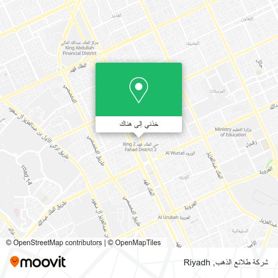 خريطة شركة طلائع الذهب