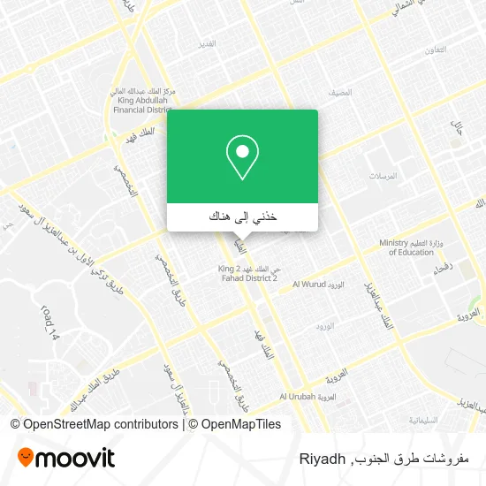 خريطة مفروشات طرق الجنوب