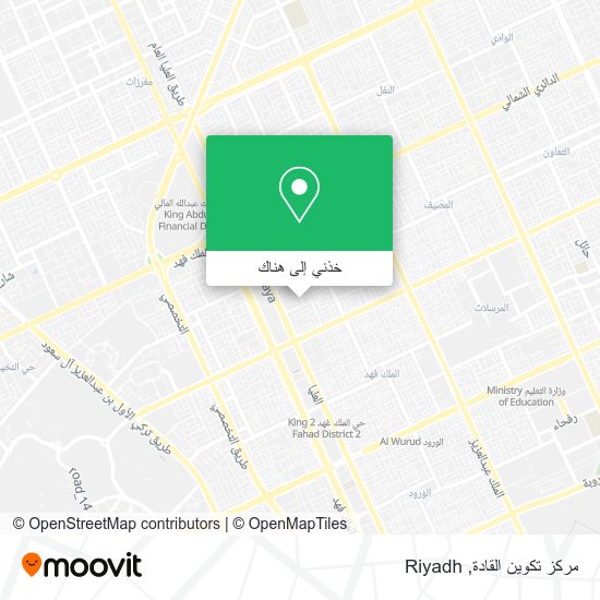 خريطة مركز تكوين القادة