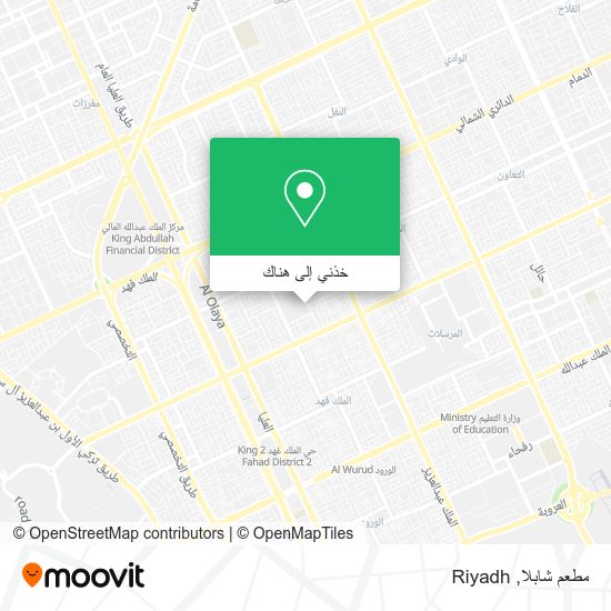 خريطة مطعم شابلا
