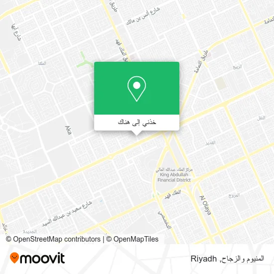 خريطة المنيوم والزجاح