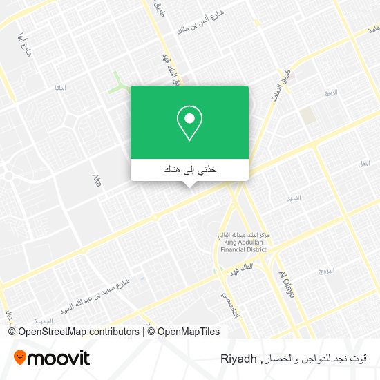 خريطة قوت نجد للدواجن والخضار