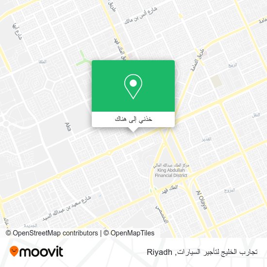 خريطة تجارب الخليج لتأجير السيارات