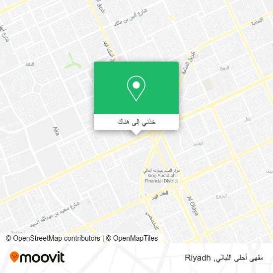 خريطة مقهى أحلى الليالي