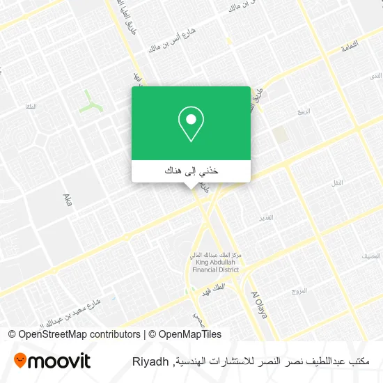 خريطة مكتب عبداللطيف نصر النصر للاستشارات الهندسية